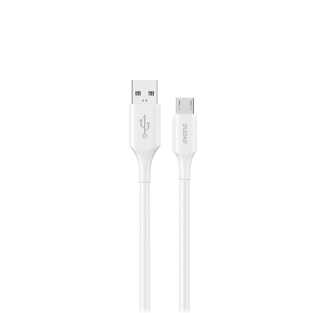 Dudao USB-Kabel USB till microUSB 6A 1,2 m - Vit