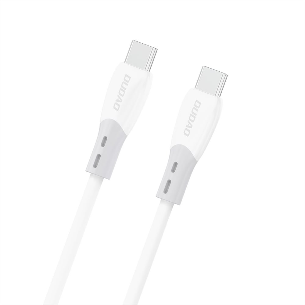 Dudao USB-C-Kabel 60W USB-C till USB-C 2m - Vit