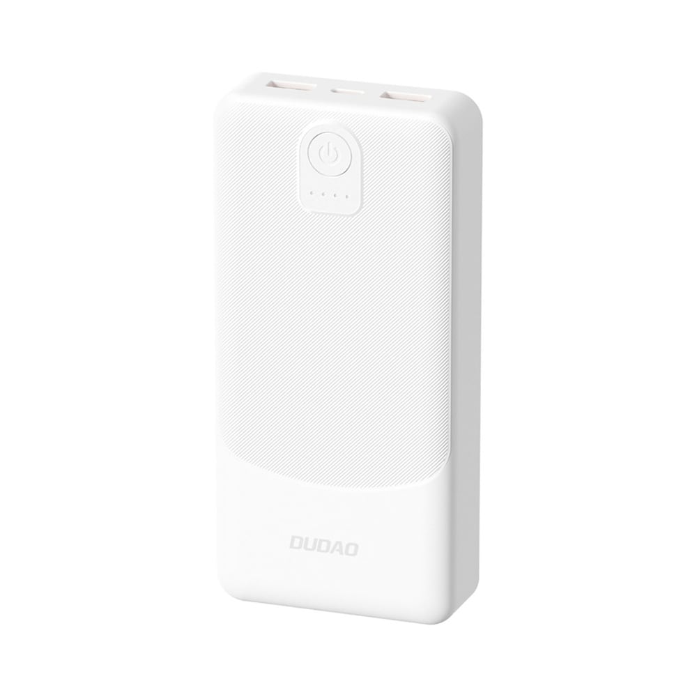 Dudao Powerbank 2,4A 20000mAh med 2xUSB - Vit