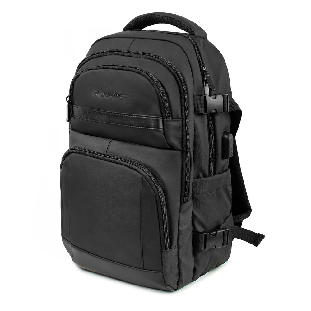 Wozinsky Ryggsäck med laptopfack / kabinryggsäck / resryggsäck 20L - Svart