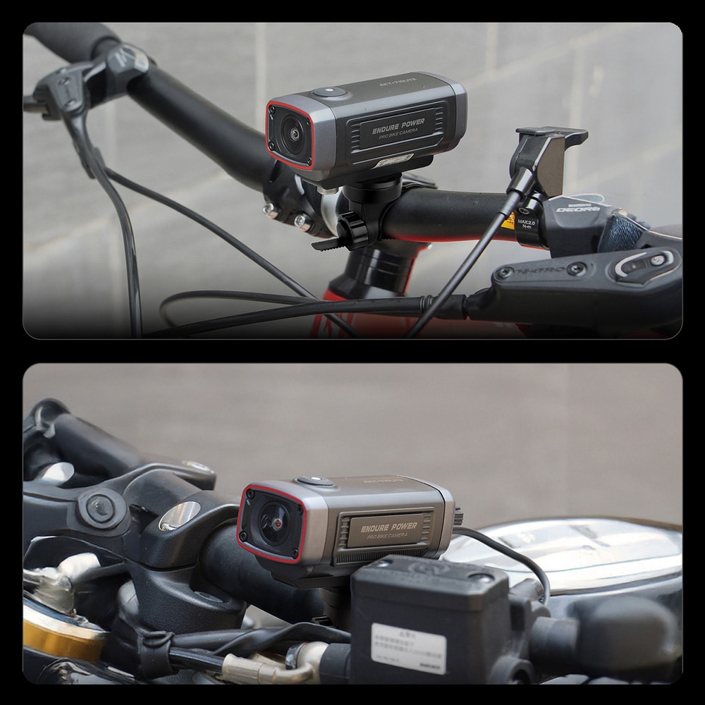 AKEEYO 710 Lite WiFi Actionkamera för cykel och motorcykel / styrekamera / MC-kamera / cykelkamera