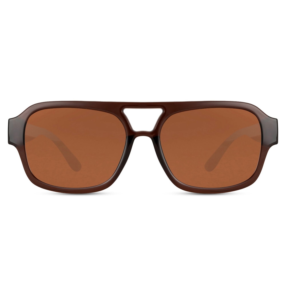 Bruna solglasögon med brun lins / solglasögon UV-skydd / unisex solglasögon