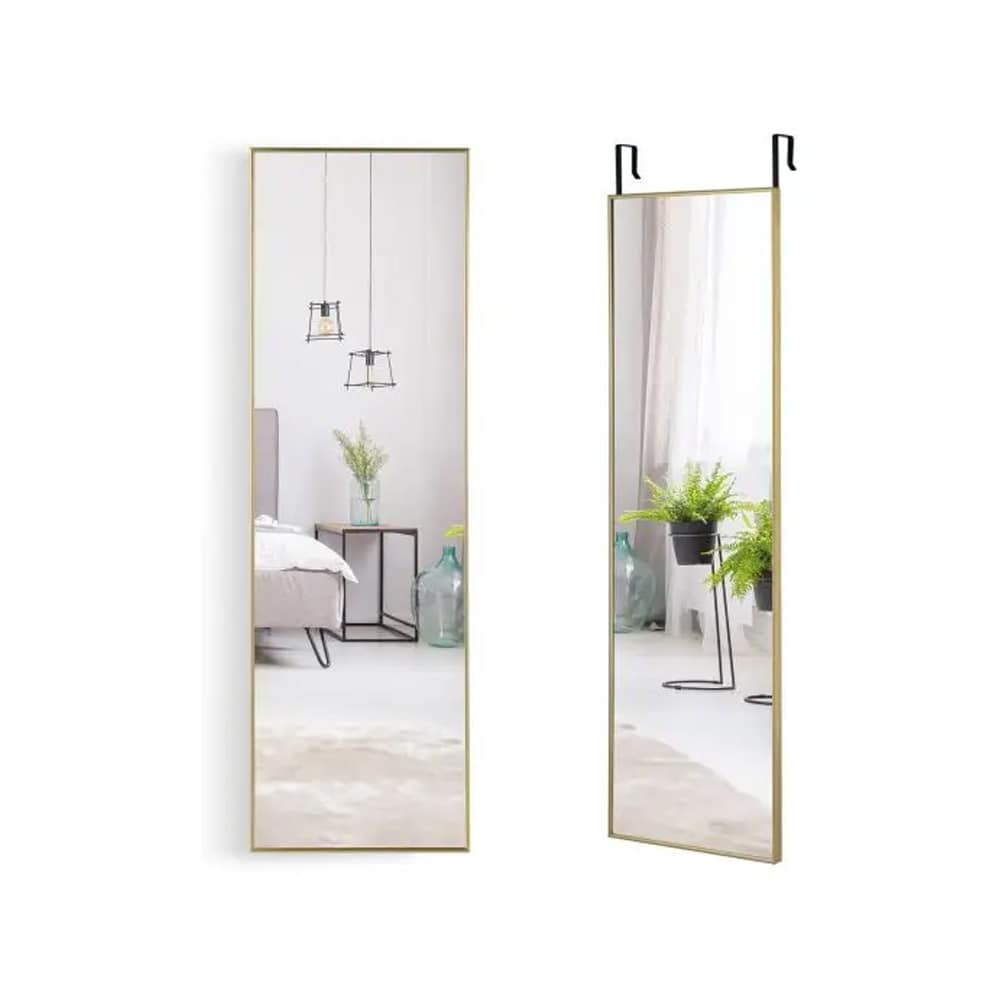 Helkroppsspegel med ram 120 cm / väggspegel helkropp / dörrspegel / stor spegel med ram - Guld