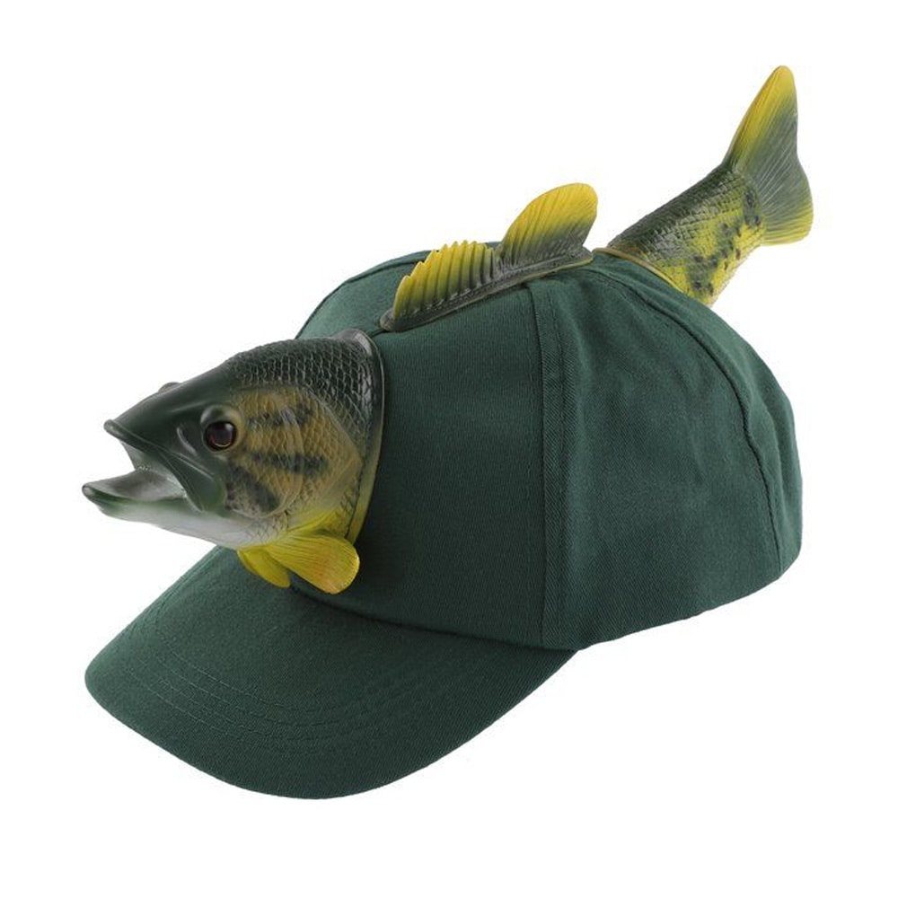 Keps med fisk / keps med djurmotiv / keps 3D figur / rolig keps festival