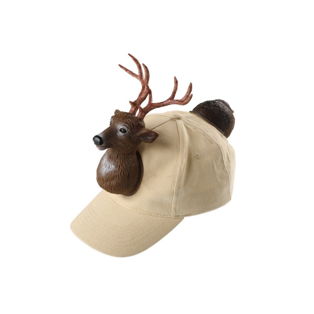 Keps med hjort / keps med djurmotiv / keps 3D figur / rolig keps festival