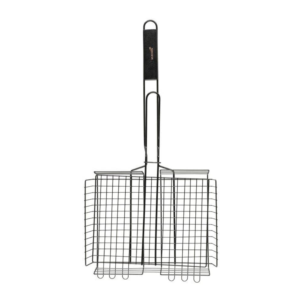 Mustang grillkorg 25 x 32 cm / grillkorg i rostfritt stål / grillkorg för grönsaker