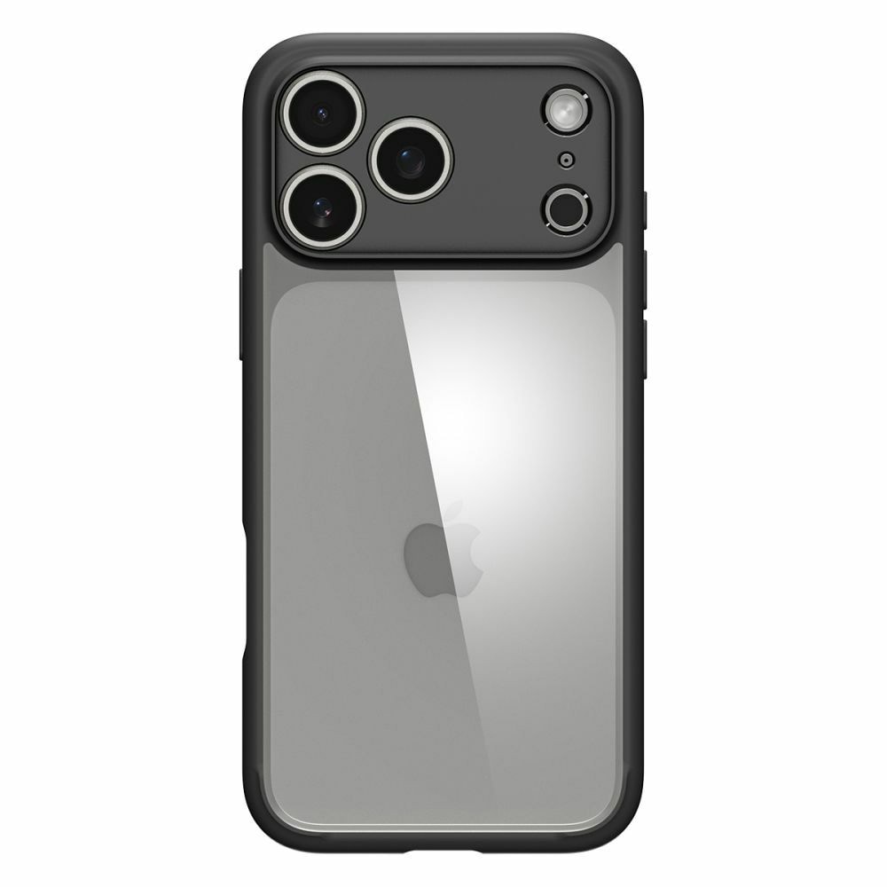 Spigen Ultra Hybrid bakskal för iPhone 17 Pro / mattsvart mobilskal / stötdämpande skyddsskal