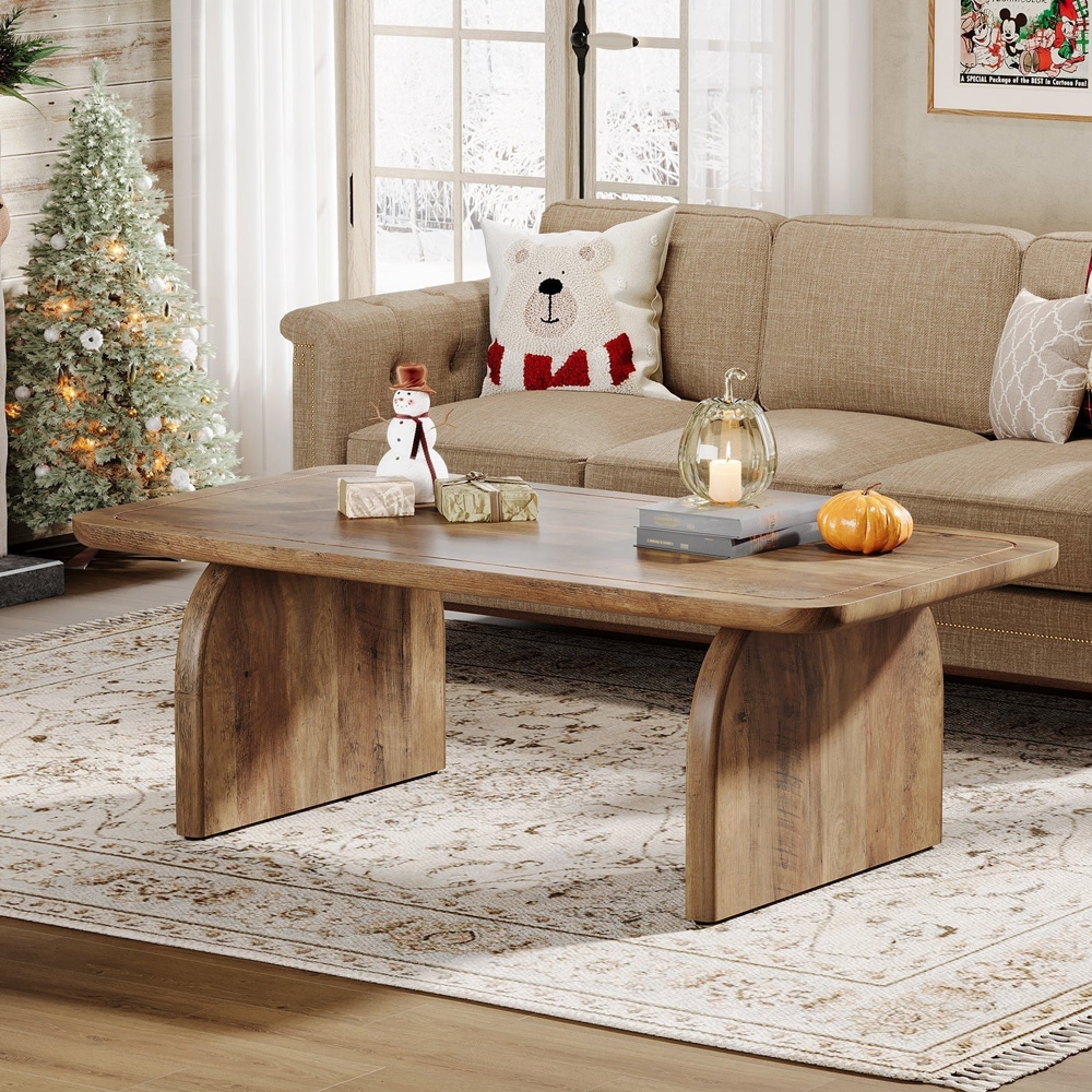 Soffbord 120cm i trä / soffbord rektangulärt / vardagsrumsbord / coffee table