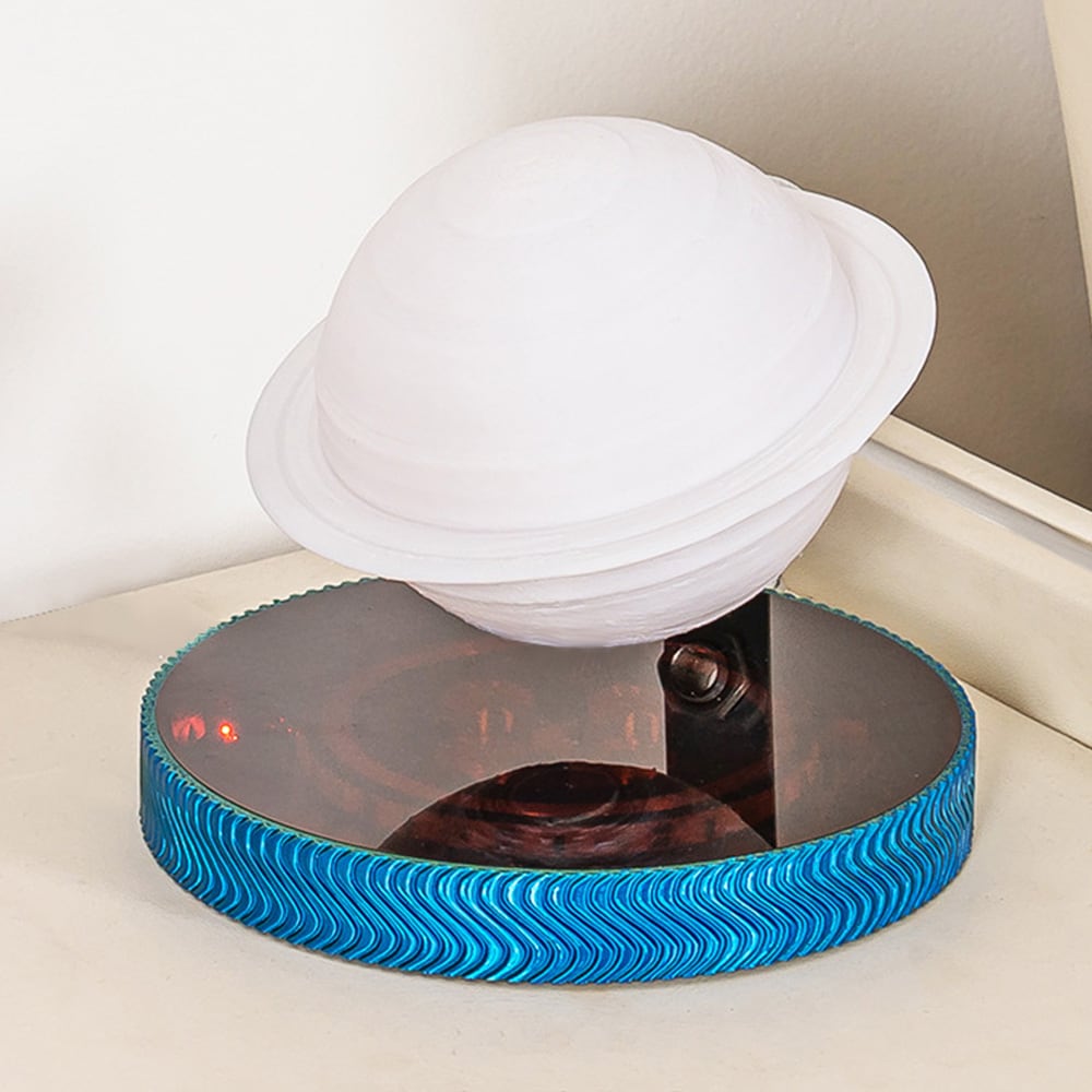 Magnetisk svävande Saturnuslampa / leviterande lampa med touch / Saturnus nattlampa med 3 färgtemperaturer