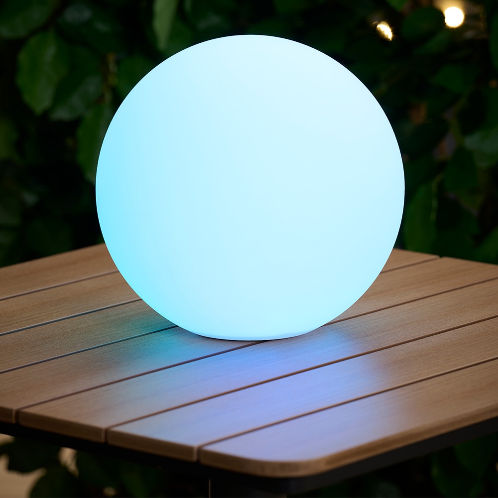 Solcellslampa Ø28 cm med LED RGB / utomhusbelysning / trädgårdsbelysning / dekorationslampa