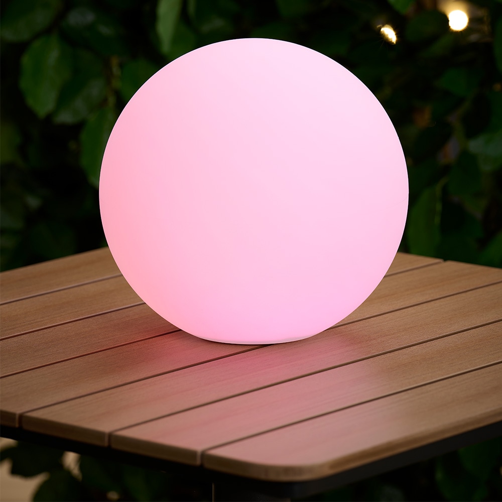 Solcellslampa Ø28 cm med LED RGB / utomhusbelysning / trädgårdsbelysning / dekorationslampa