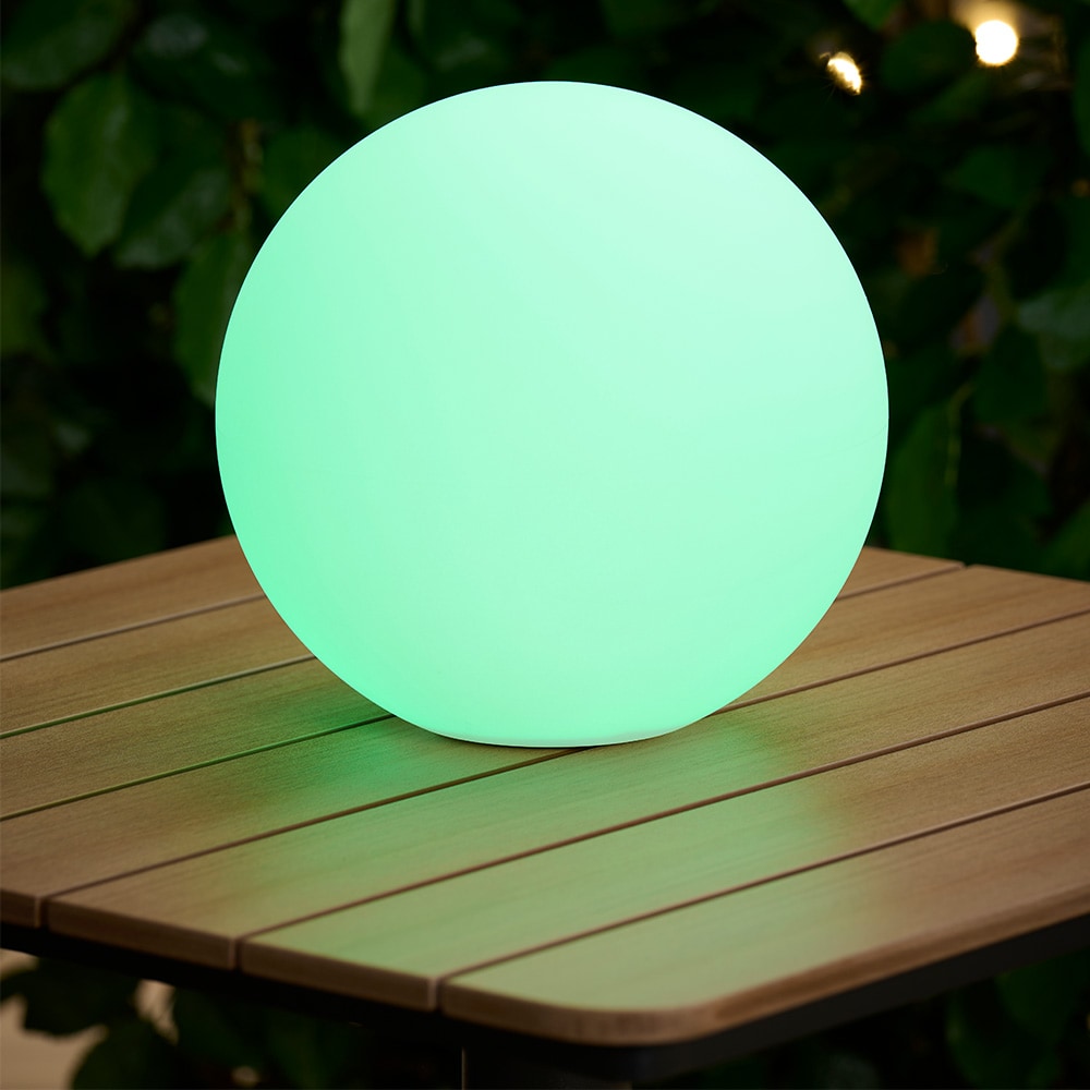 Solcellslampa Ø28 cm med LED RGB / utomhusbelysning / trädgårdsbelysning / dekorationslampa
