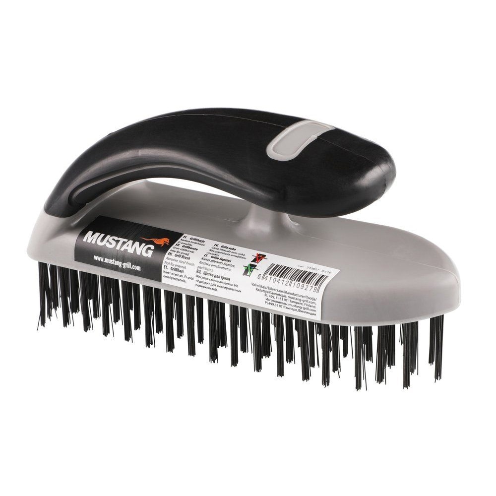Mustang grillborste grov stålborste / grillborste stål / rengöringsborste grill