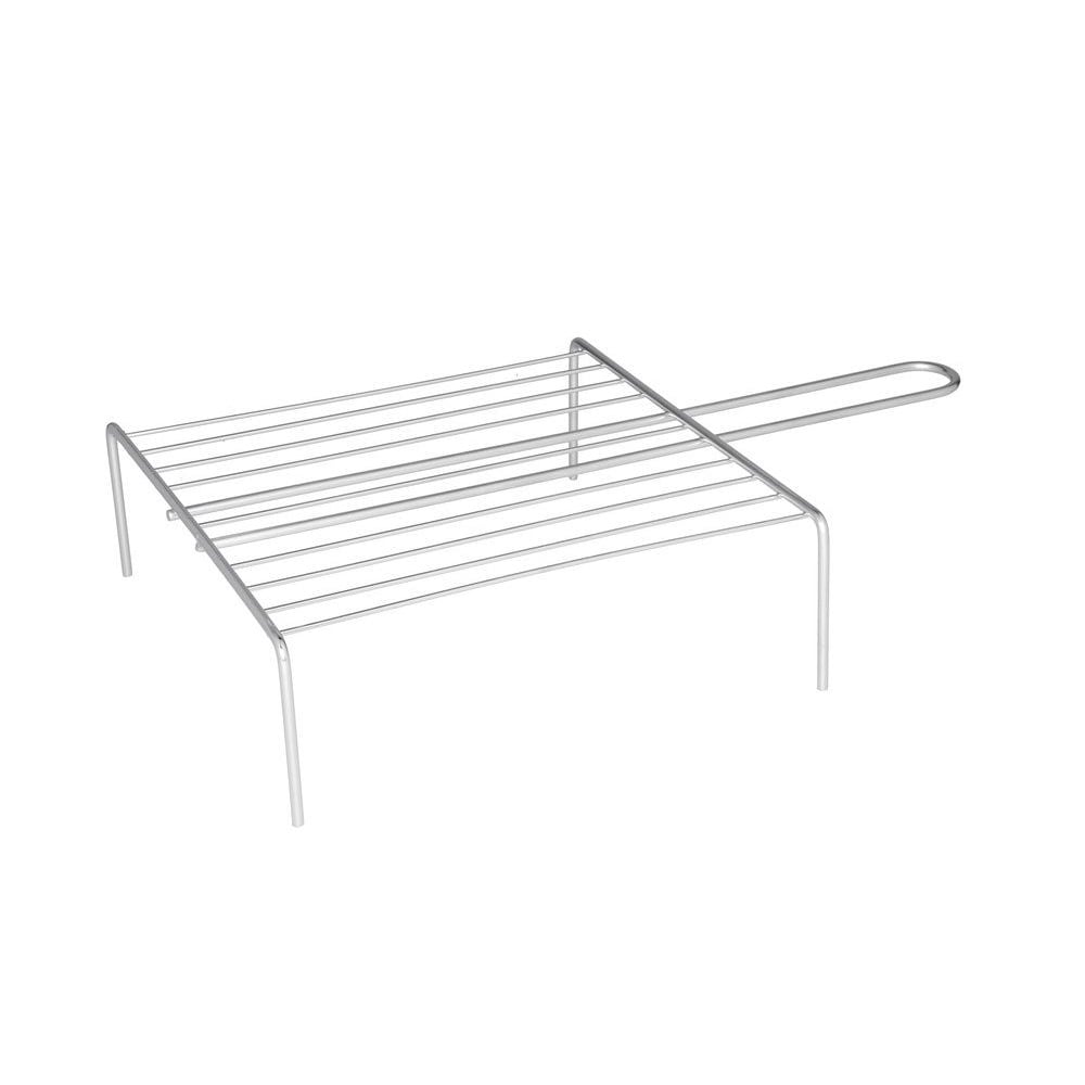 Mustang grillgaller med fötter 30 x 48 x 10 cm / grillgaller / grillrist i rostfritt stål