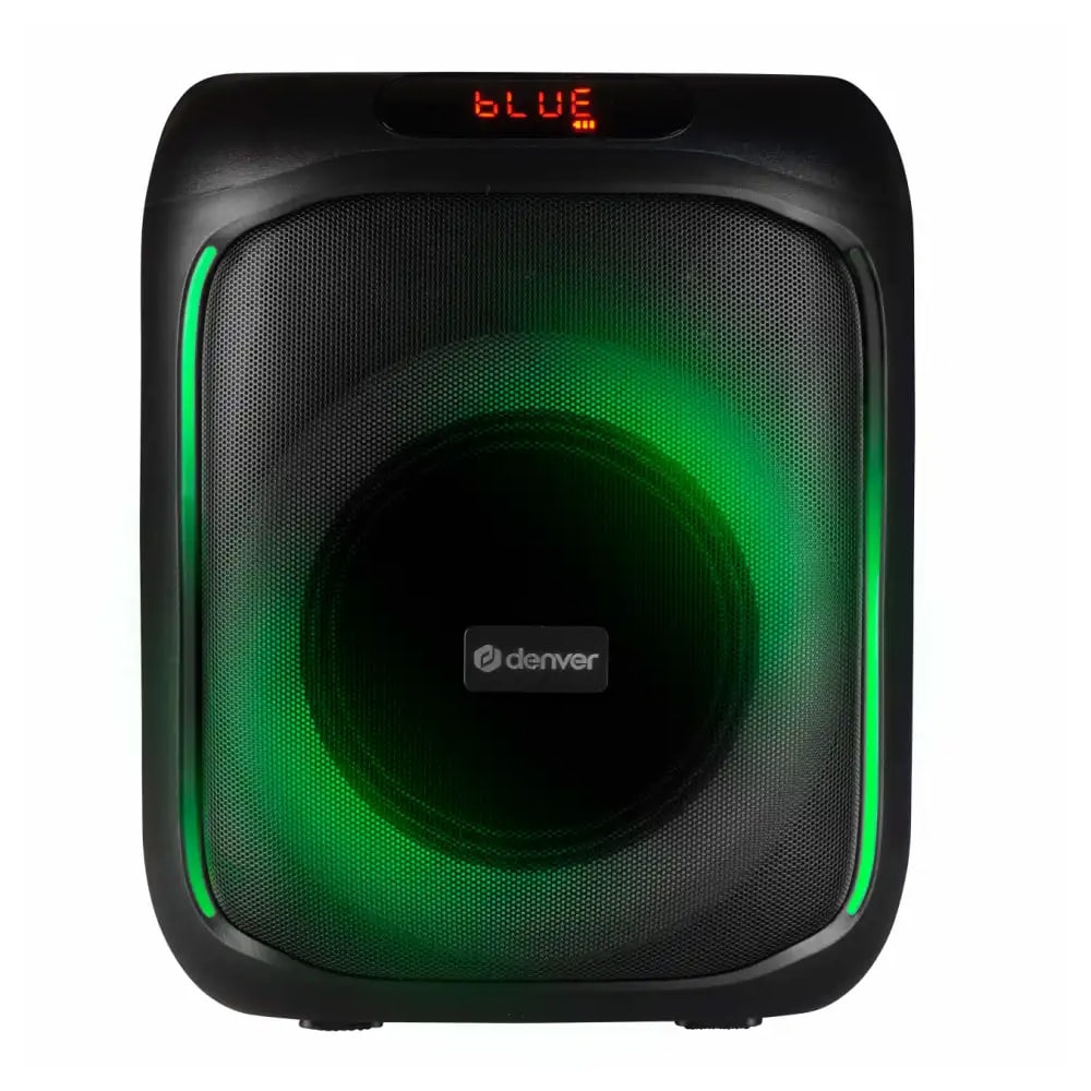 Denver BPS-165 partyhögtalare med LED / Bluetooth högtalare / portabel högtalare