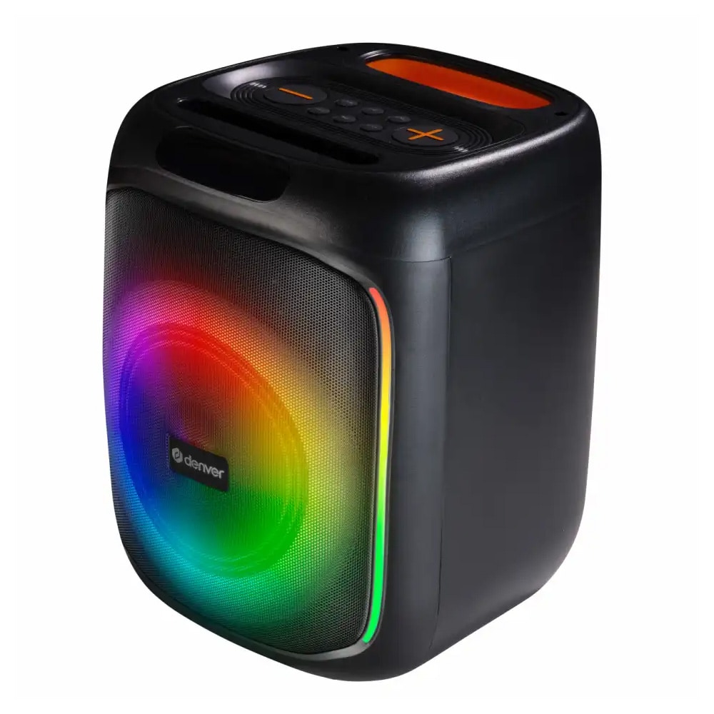 Denver BPS-165 partyhögtalare med LED / Bluetooth högtalare / portabel högtalare