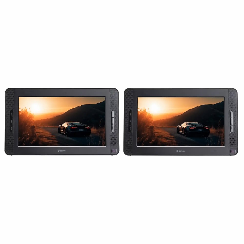 Denver MTW-1098 Bärbar DVD-spelare med 2x10" skärmar / portabel DVD spelare