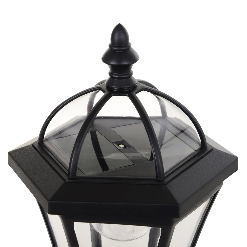 Solcellslykta för trädgården 129cm 2-pack / LED-trädgårdslykta med markspett