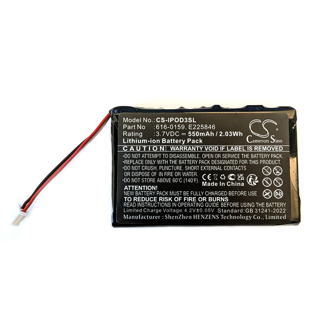 Batteri till Apple iPod 3rd Gen / iPod-batteri / Li-ion-batteri till iPod