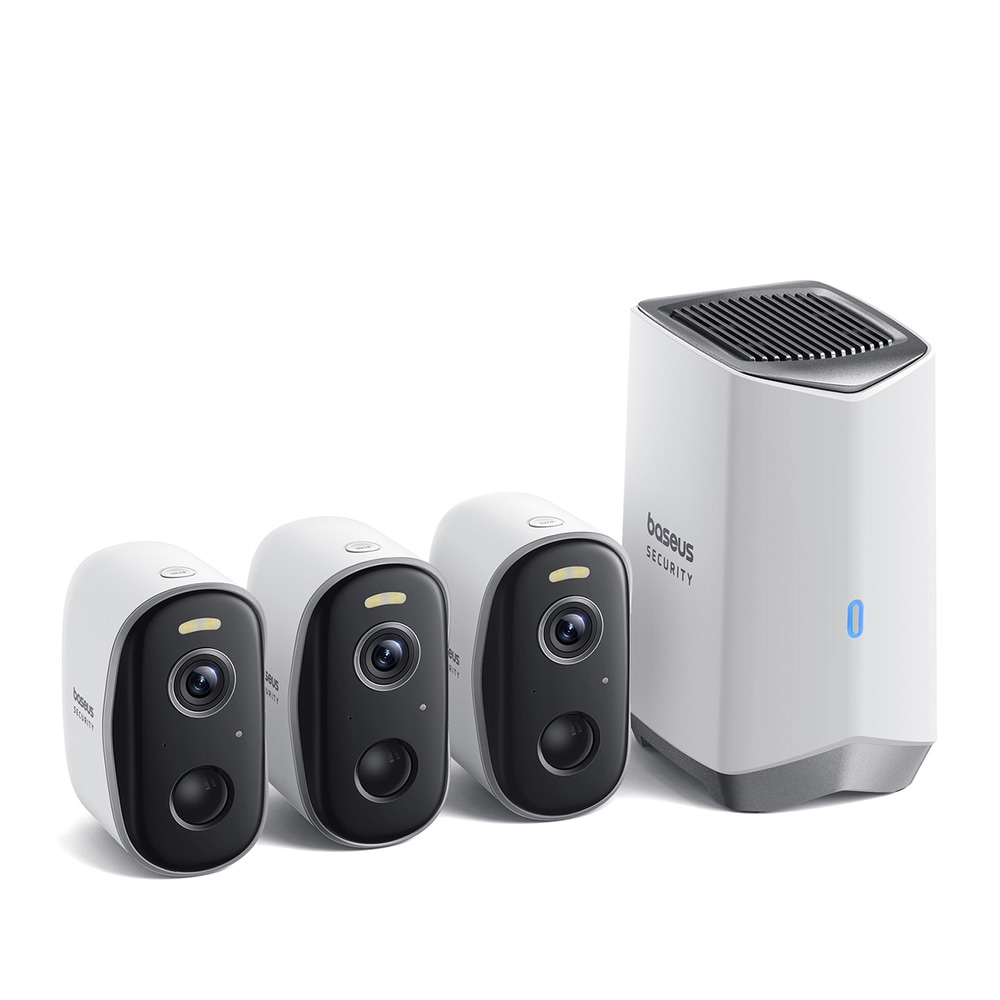 Baseus Security N1 2K - 3 kameror och 1 basstation