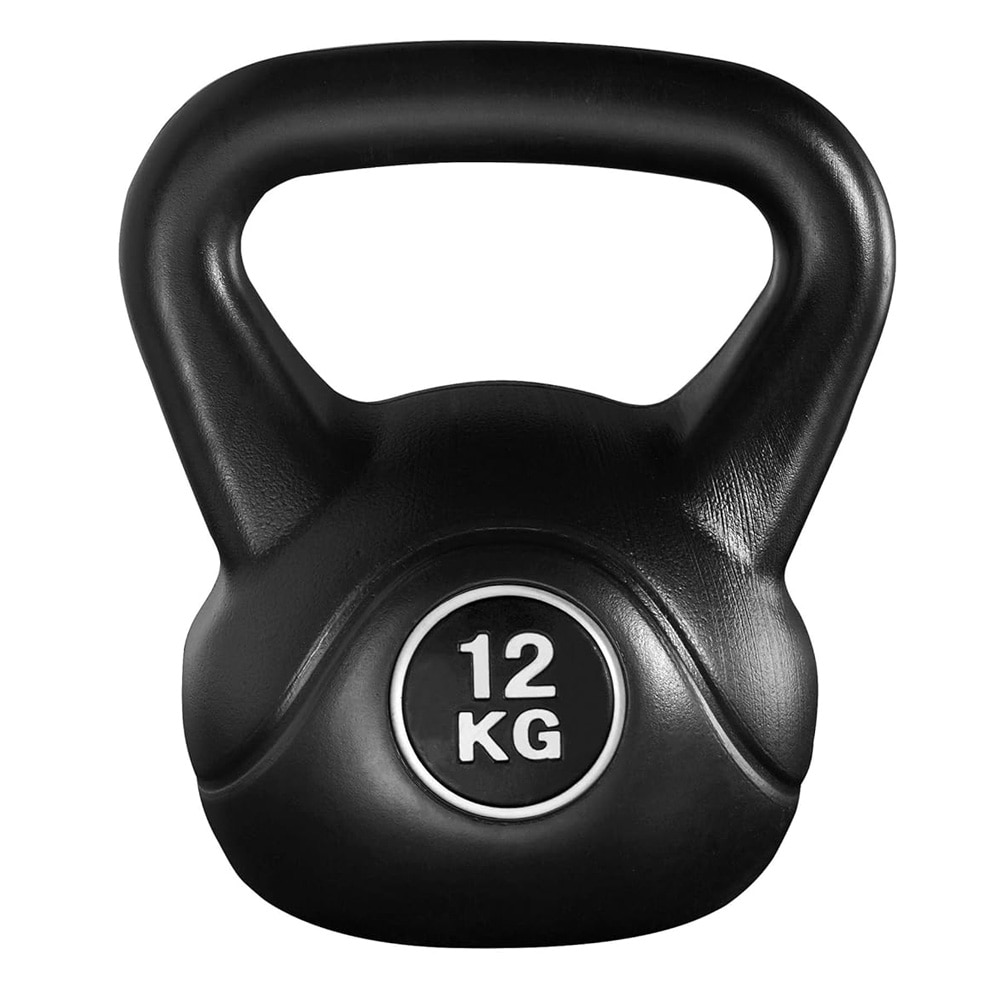 Kettlebell 12 kg / treningsvekt med sklisikkert grep og flat bunn