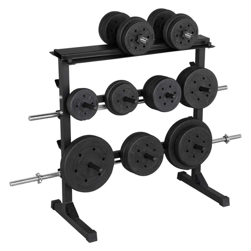 Hantel- och viktställ för max 300 kg / viktställ / hantelställ / skivstångsställ
