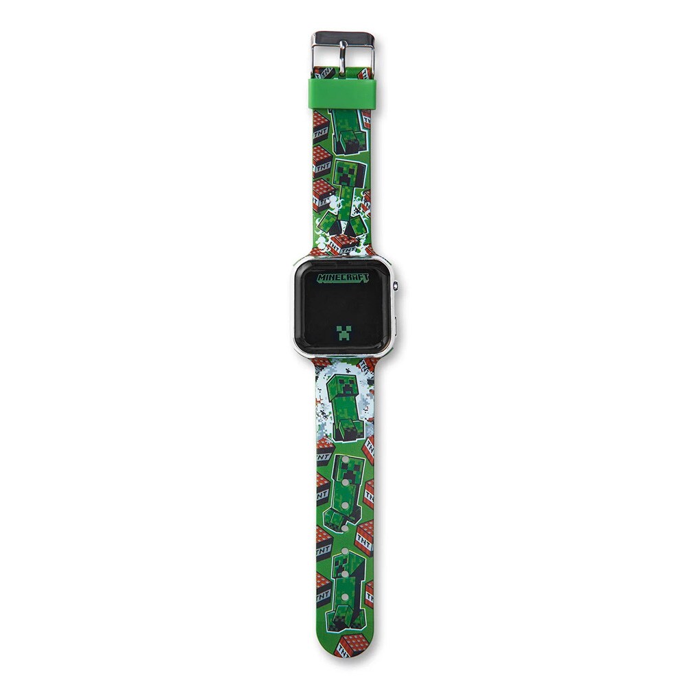 Minecraft LED-klocka för barn / digital barnklocka / armbandsklocka med LED-display