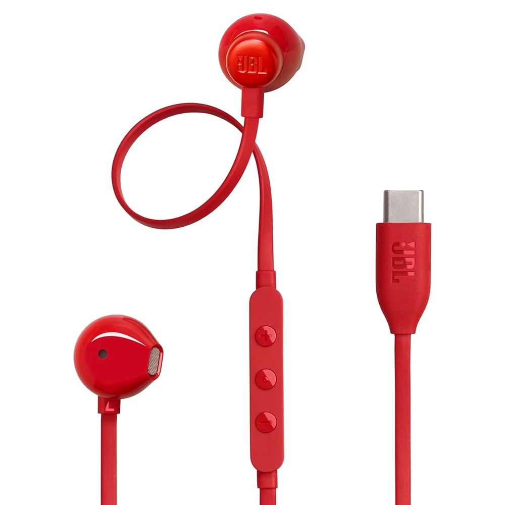 JBL Tune 305C Trådanslutna USB-C Öronsnäckor - Röd