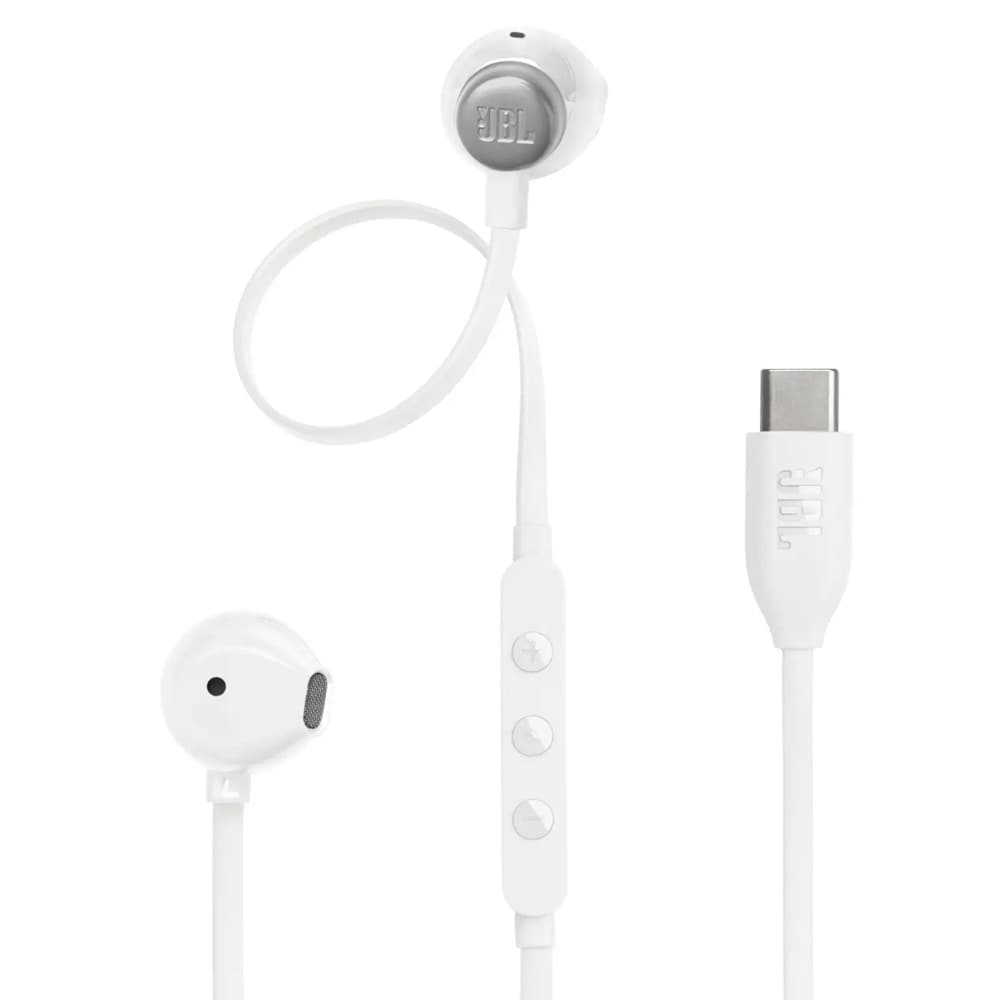 JBL Tune 305C Trådanslutna USB-C Öronsnäckor - Vit