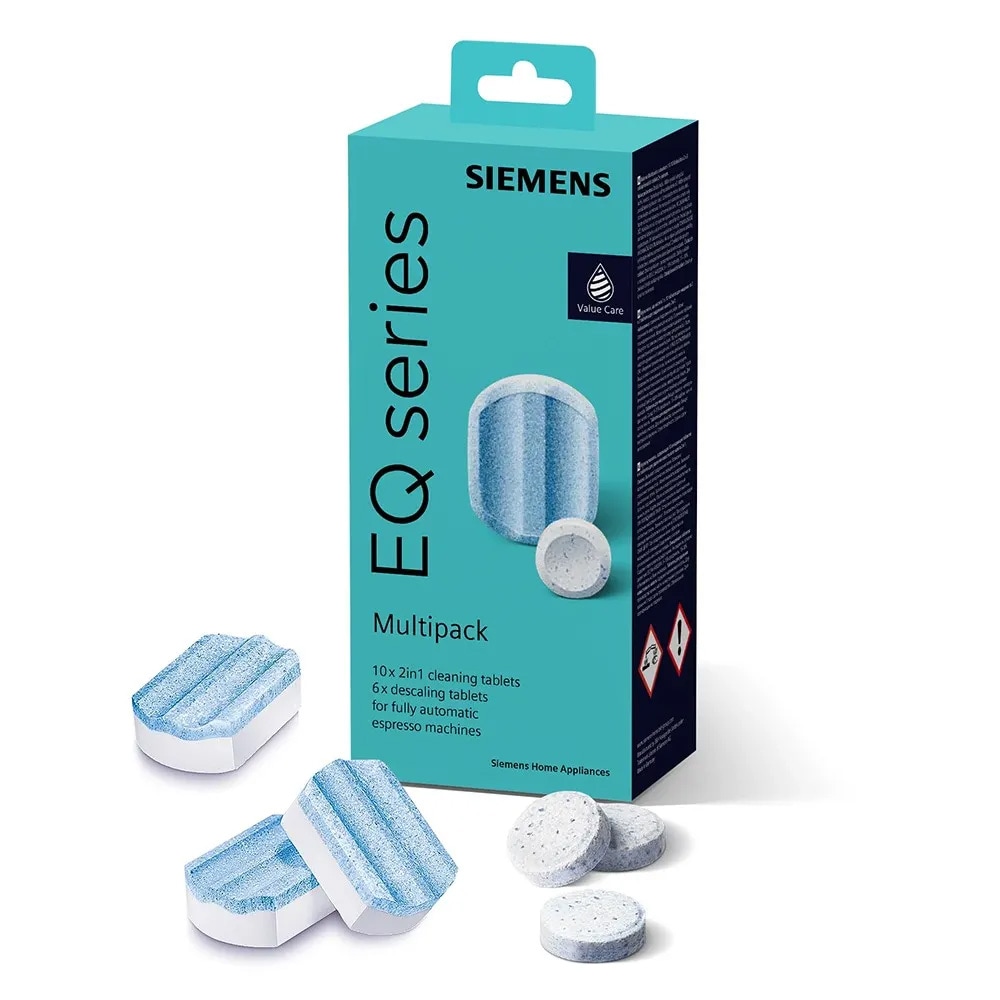 Siemens TZ80003A 2i1 10 rengörings + 6 avkalkningstabletter / Siemens EQ Series multipack