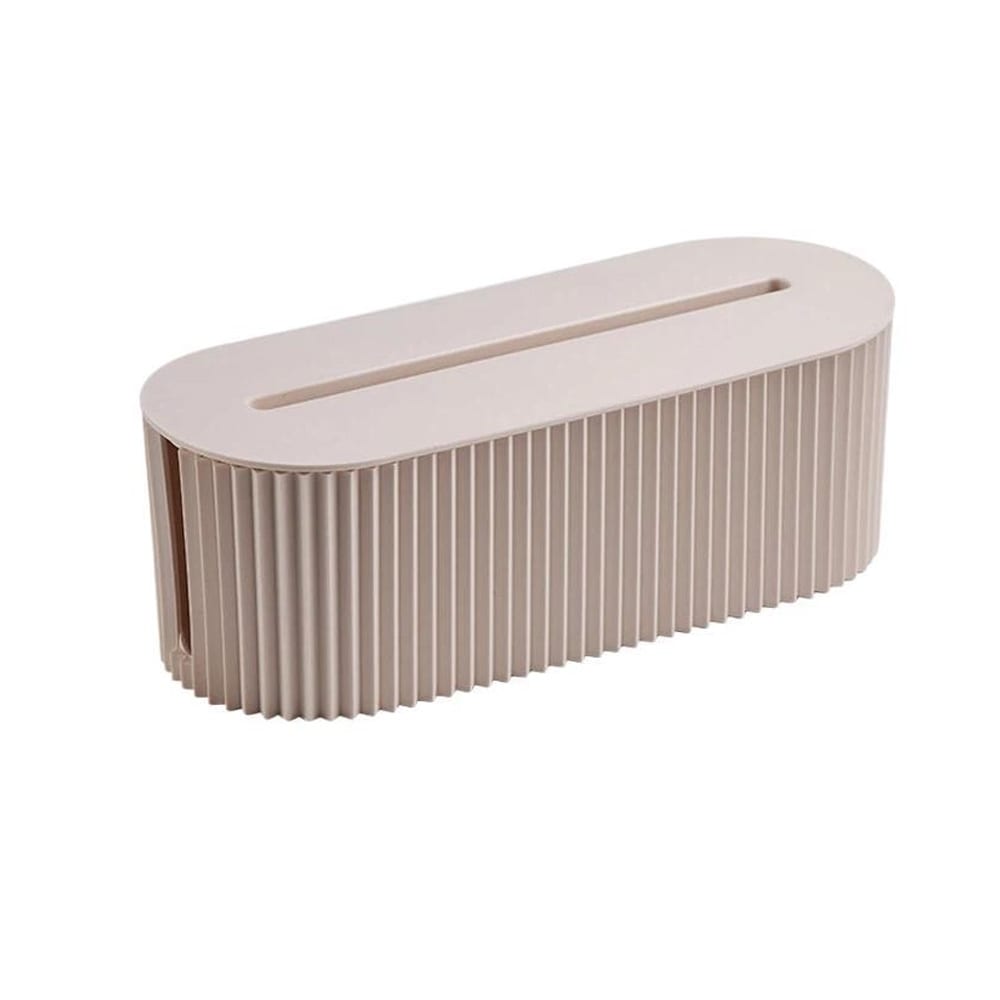 Kabellåda i plast 33x13x11cm / Kabelbox för sladdförvaring / Sladdgömma för skrivbord