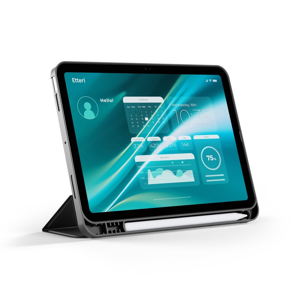 Etteri Fodral till Apple iPad Air 4 2020 / 5 2022 10.9'' / 6 2024 / 7 2025 11'' - Svart