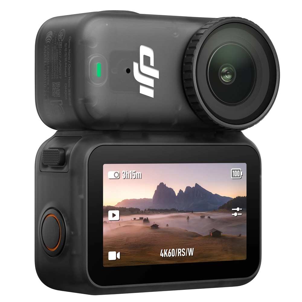 DJI Osmo Nano 128GB Actionkamera / Kompakt actionkamera / Vattentålig vloggkamera