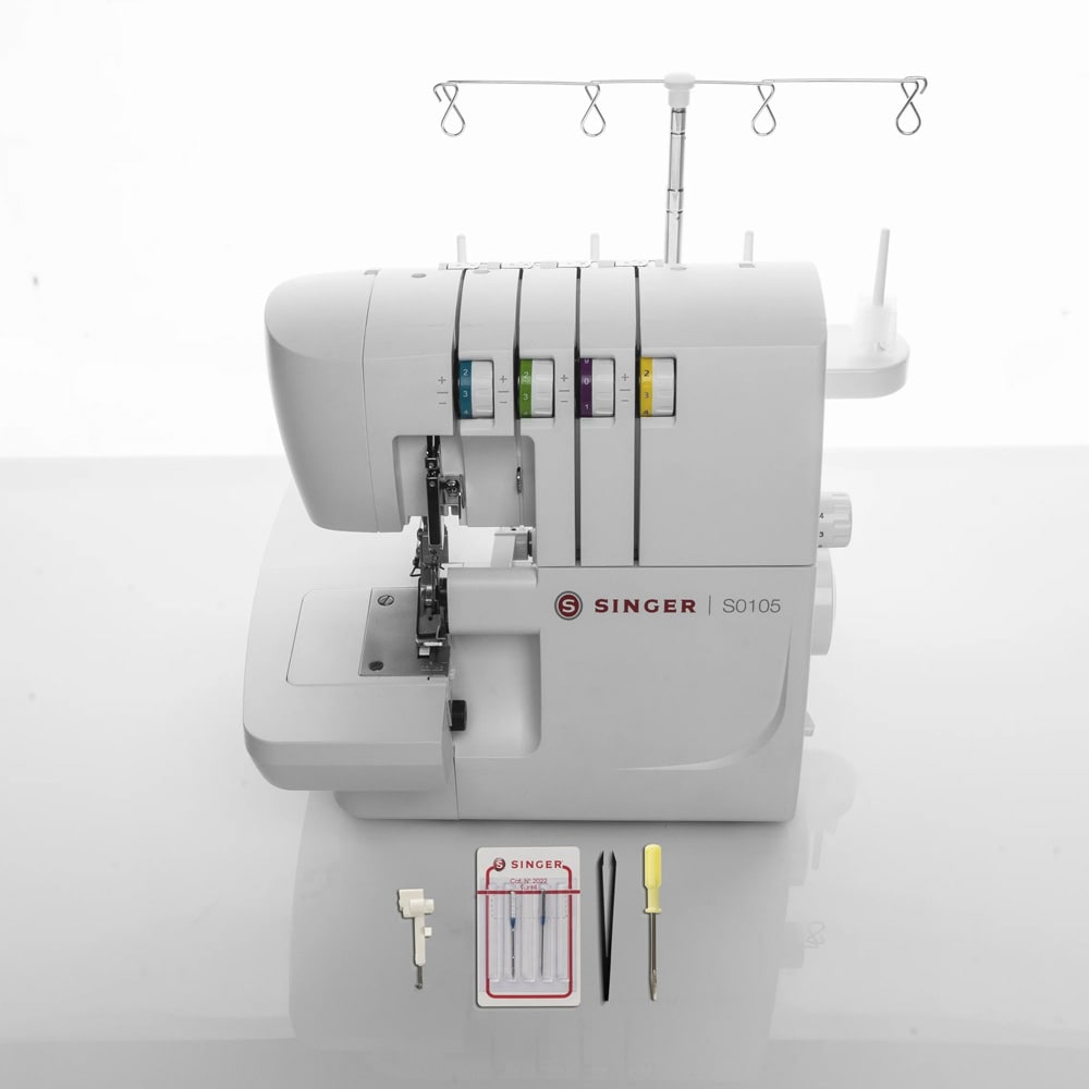 Singer S0105 overlock / Overlocksymaskin med 2-, 3- och 4-trådssömmar