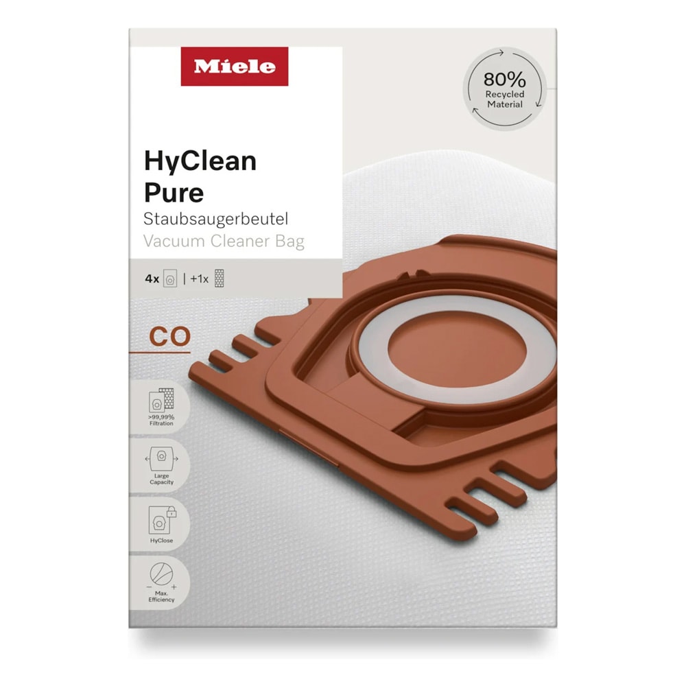Miele CO HyClean Pure dammsugarpåse / Dammsugarpåsar till Guard M1 / HyClean Pure CO dammpåsar