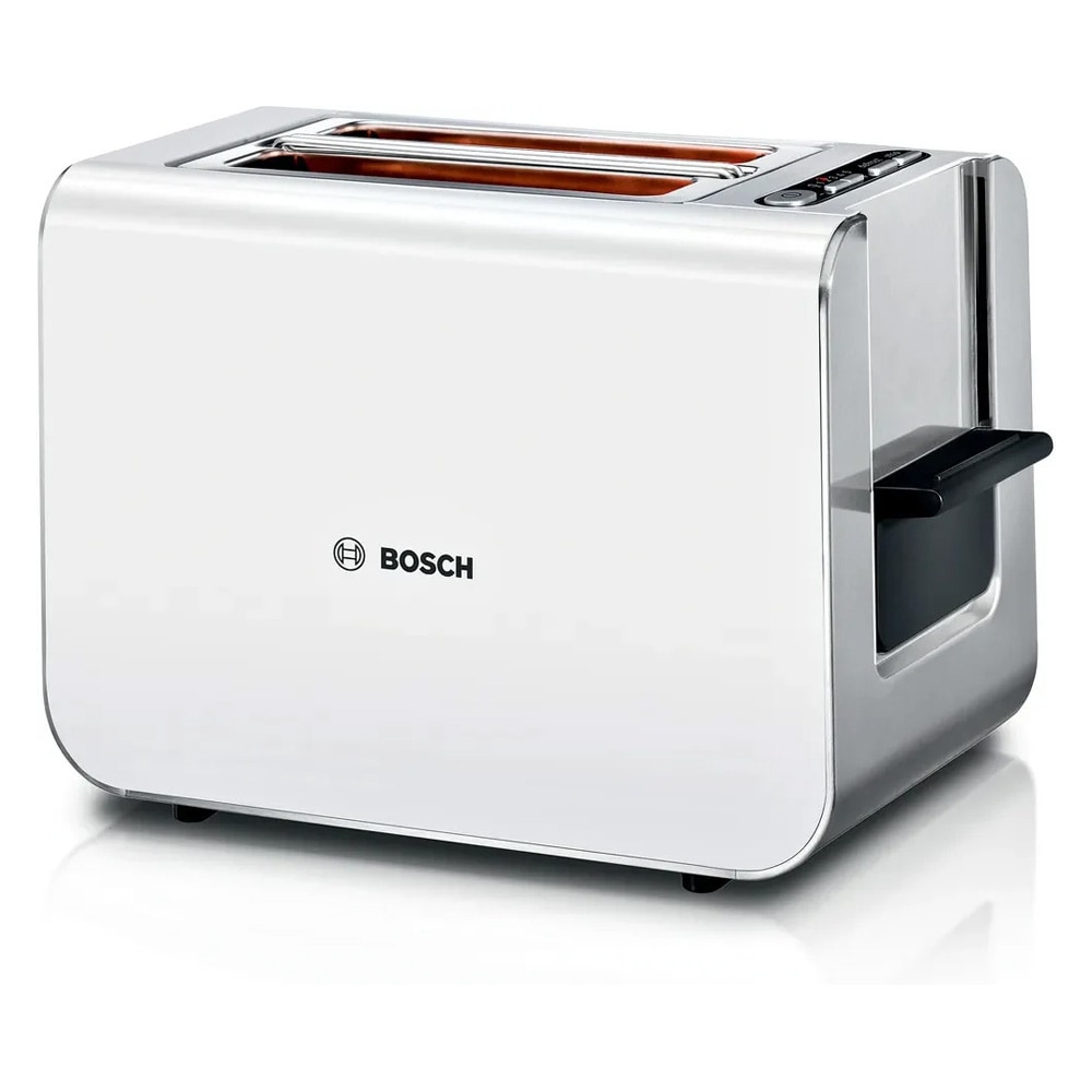 Bosch Styline brödrost TAT8611N / Brödrost med brödvärmare / Köksbrödrost med upptiningsfunktion
