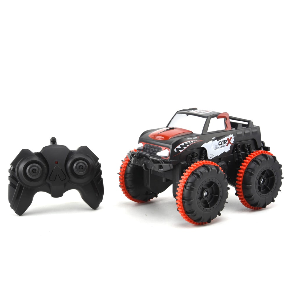 Gear4Play RC1172 amfibisk RC-bil 18 cm / radiostyret bil med 4WD / offroad-bil til land, vand og sne