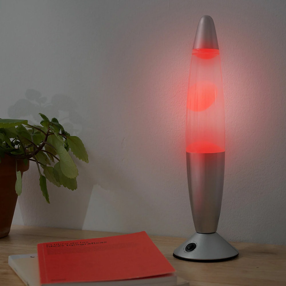 InnovaGoods Kolemp LED-lavalampa / färgskiftande lavalampa / retrolampa med 7 färger