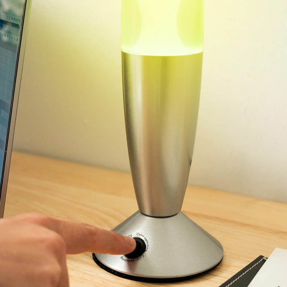 InnovaGoods Kolemp LED-lavalampa / färgskiftande lavalampa / retrolampa med 7 färger