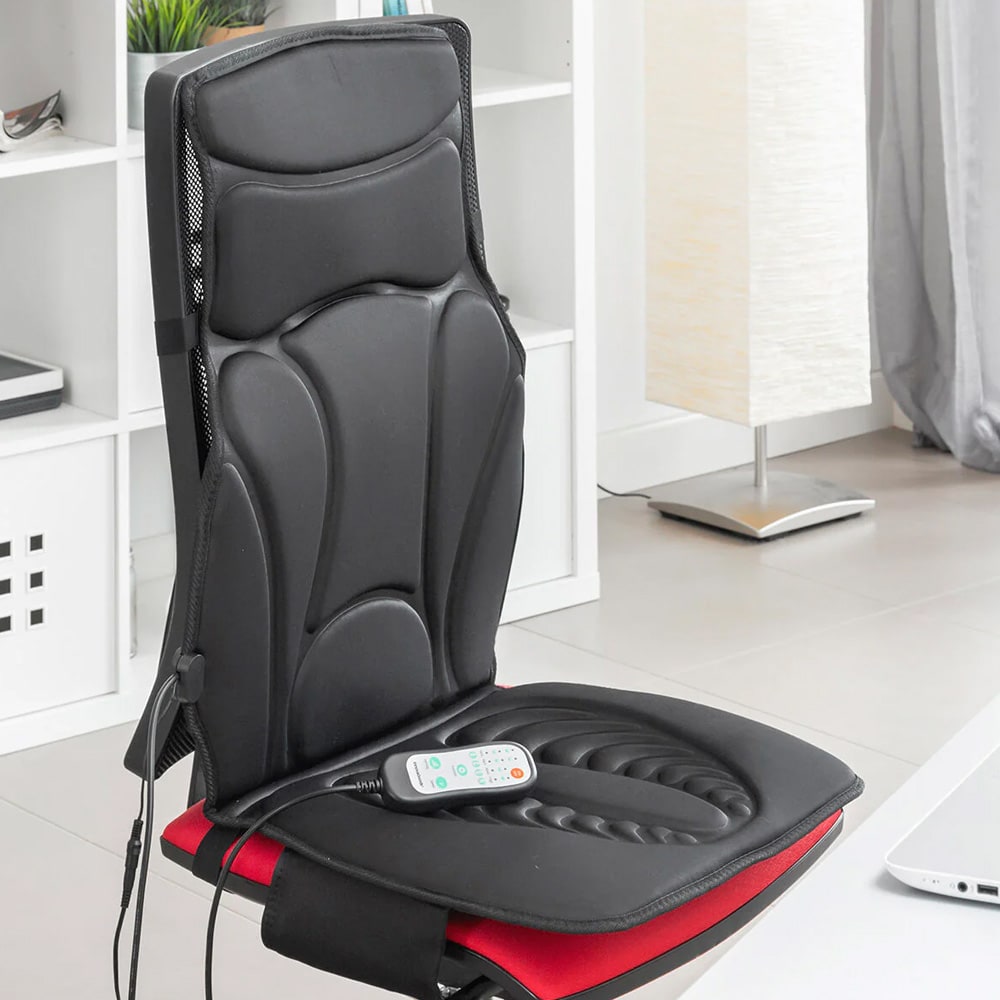 Massagedyna med 5 massageinställningar och värmefunktion / värmemassagedyna / massagedyna för stol