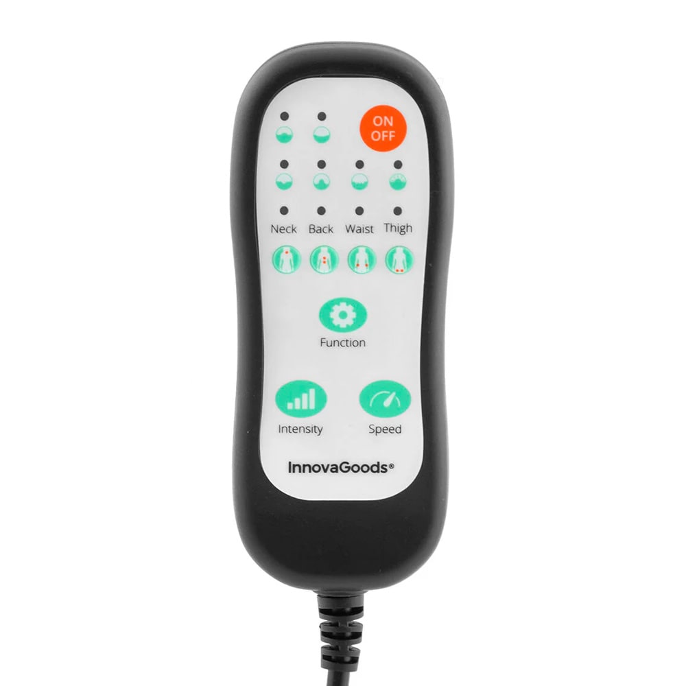 Massagedyna med 5 massageinställningar och värmefunktion / värmemassagedyna / massagedyna för stol