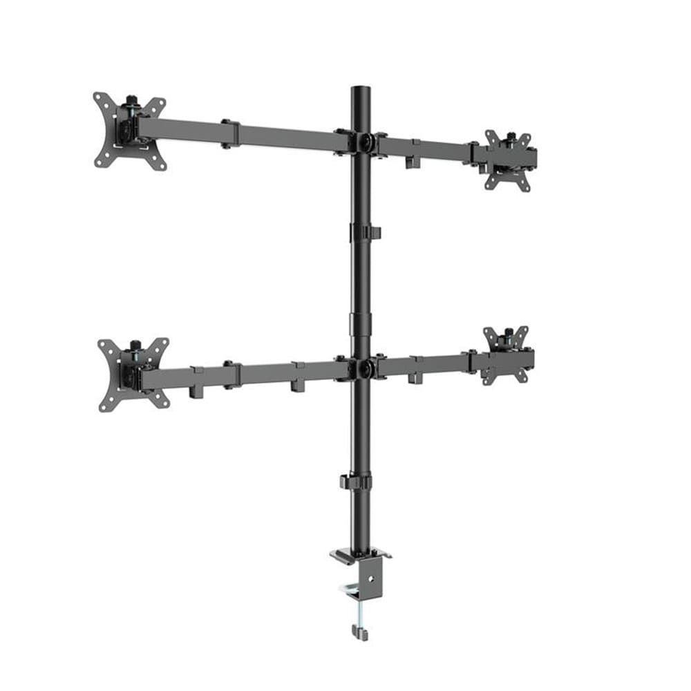 Gembird MA-D4-01 monitorarm för 4 skärmar / monitorfäste / skärmfäste för skrivbord / VESA-fäste 13-32 tum