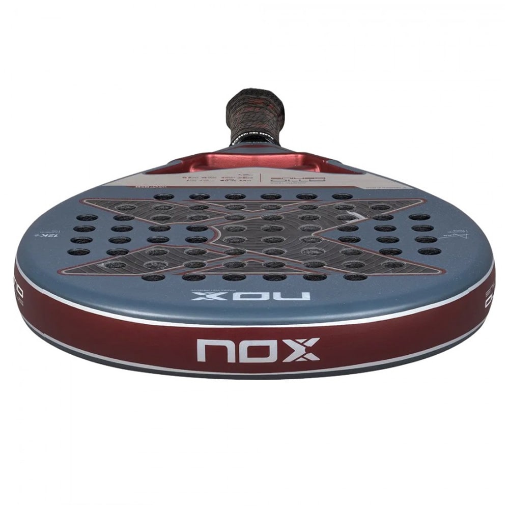 NOX AT10 Genius 12K 2025 padelracket / dråpeformet padelbat med karbonfiber og spinn