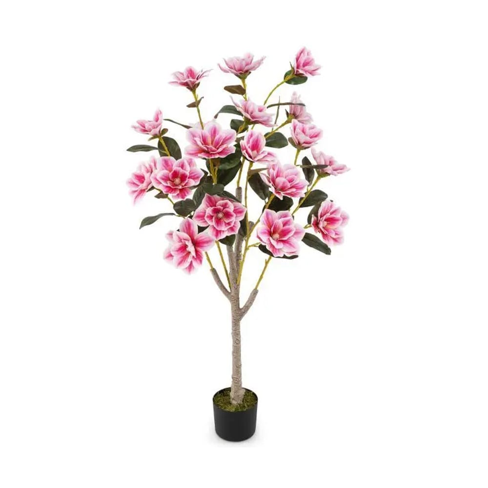Konstgjord bröllopsblomma - rosa blommor / konstgjort magnoliaträd