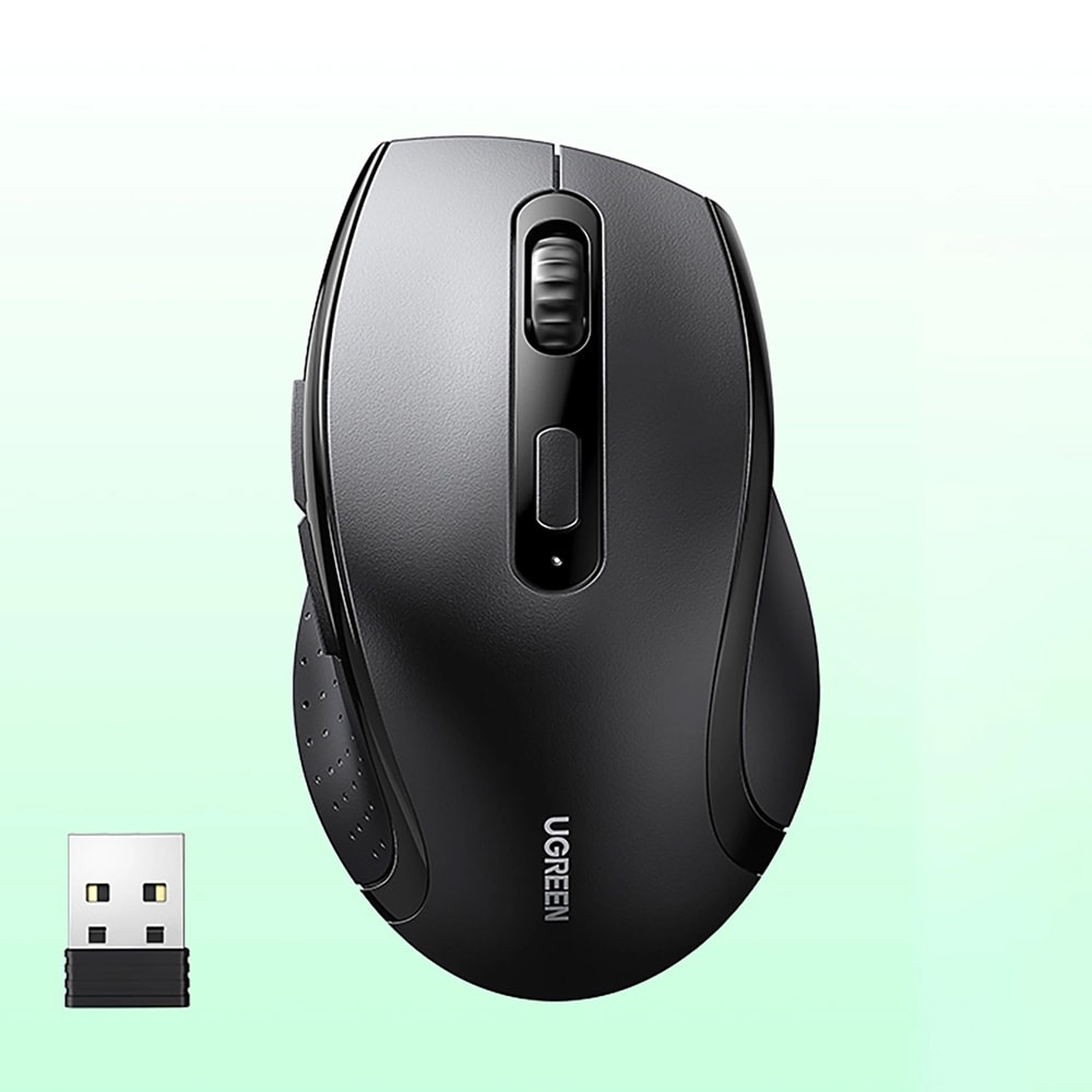 Ugreen ergonomisk trådlös mus / trådlös ergonomisk mus / optisk datormus med USB-mottagare