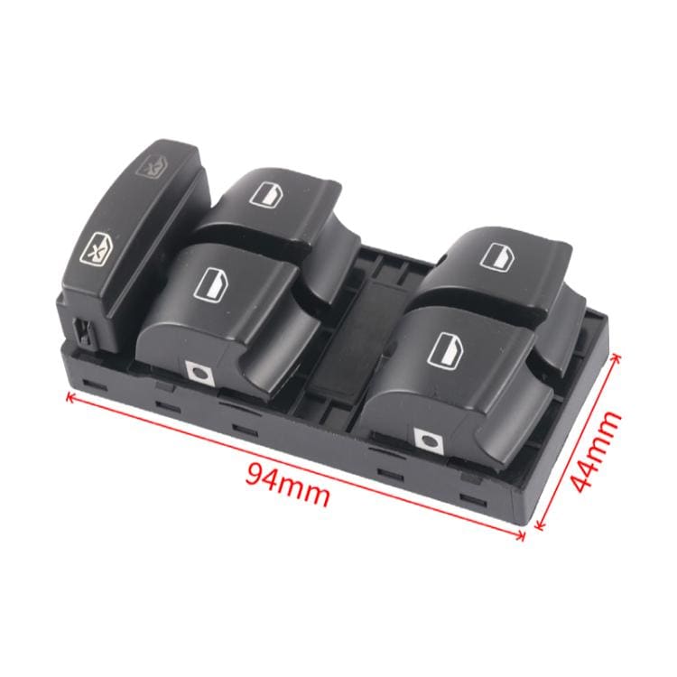 Fönsterhissknapp / strömställare för elhiss 4FD959851A för Audi A3 2005-2012 - Svart