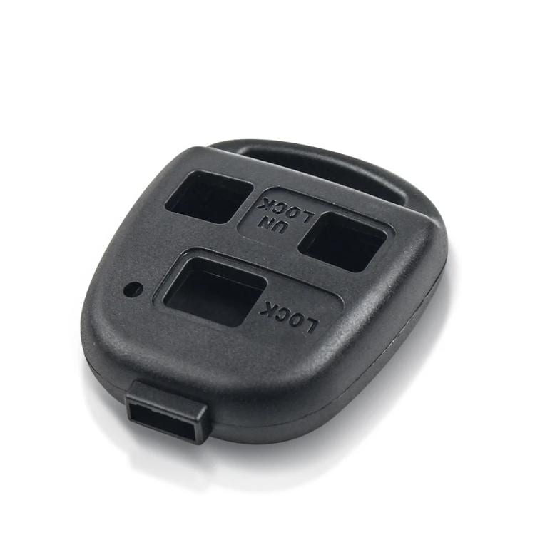 Bilnøgleskal til Toyota RAV4, Previa, MR2 og HiAce / 3 knapper / uden nøgleblad