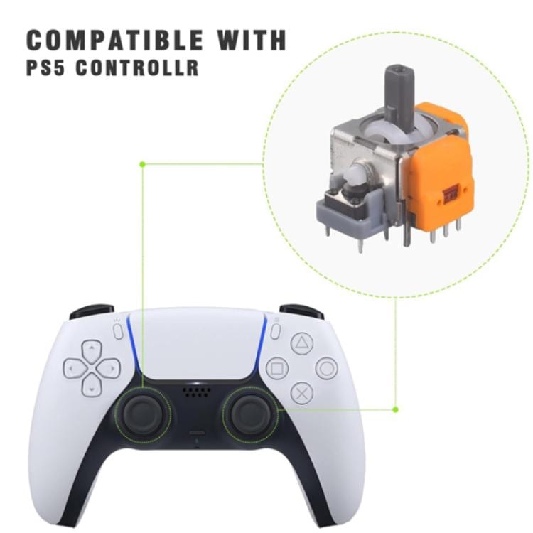 Joystickmoduler till PS4-handkontroll 2-pack / TMR analogspakar / reparationsdel mot joystick drift