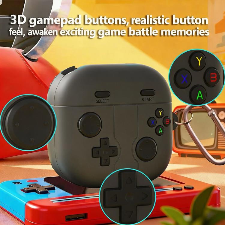 Silikonfodral i retrospel-stil för Samsung Galaxy Buds4/4 Pro - Rosa