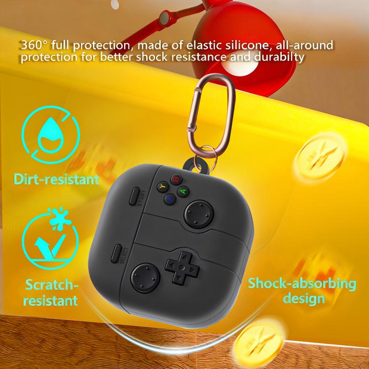 Silikonfodral i retrospel-stil för Samsung Galaxy Buds4/4 Pro - Rosa